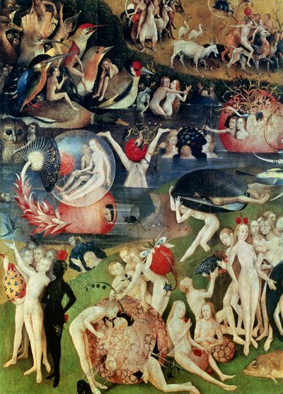 The Garden of Earthly Delights: Allegory of Luxury (detail) by Hieronymus Bosch